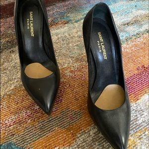 Saint Laurent pumps, size 39, black leather, platform at least 4 inch heel